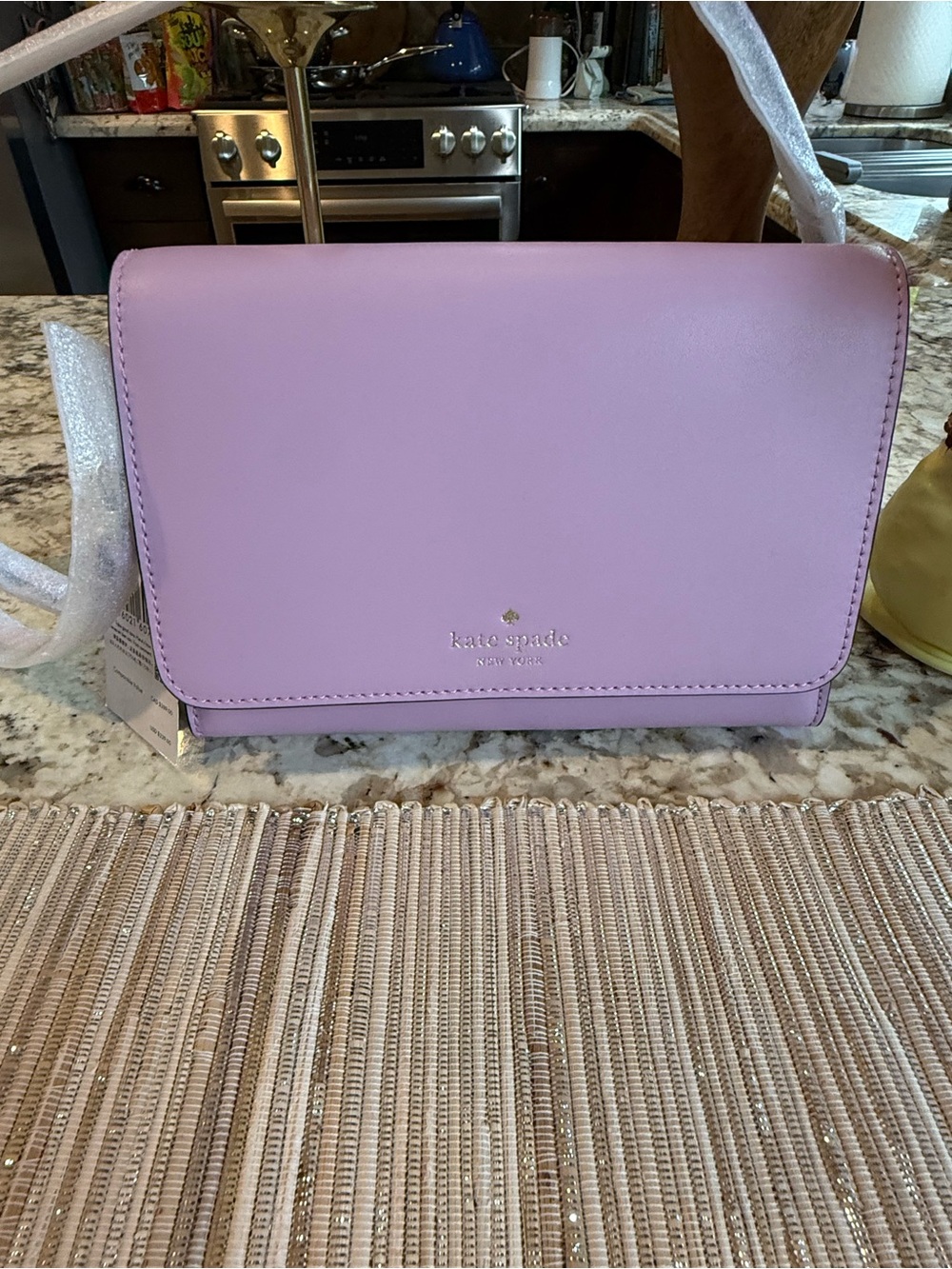 NEW kate spade new york Leather Kerri Crossbody Bag In Quartz Pink #KL197